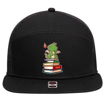 Book-Wrym Kawii Dragon 7 Panel Mesh Trucker Snapback Hat