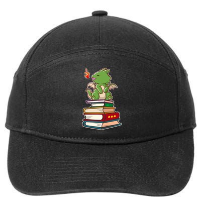 Book-Wrym Kawii Dragon 7-Panel Snapback Hat
