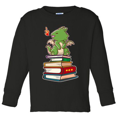 Book-Wrym Kawii Dragon Toddler Long Sleeve Shirt