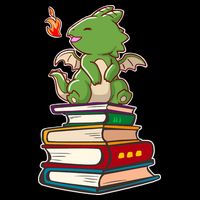 Book-Wrym Kawii Dragon Zip Tote Bag