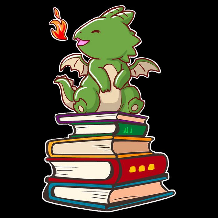 Book-Wrym Kawii Dragon Zip Tote Bag