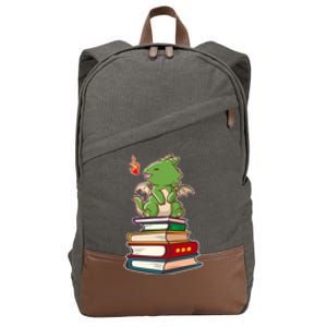 Book-Wrym Kawii Dragon Cotton Canvas Backpack