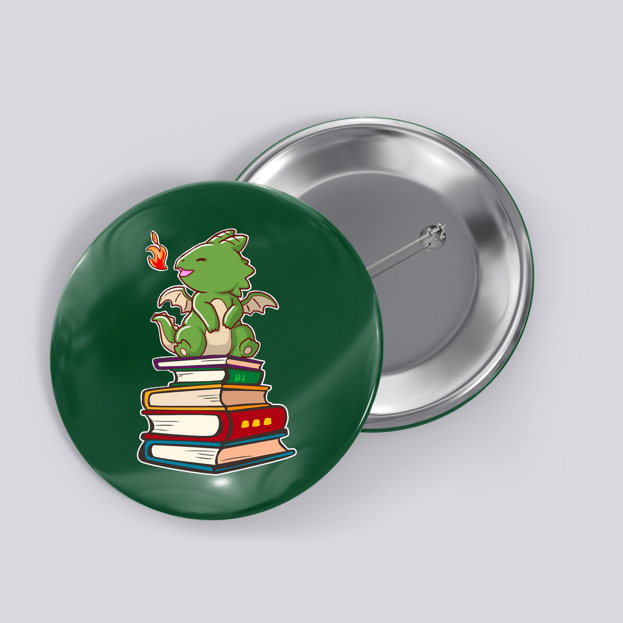 Book-Wrym Kawii Dragon Button