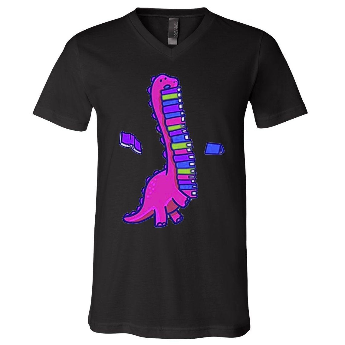 Bookasuras V-Neck T-Shirt