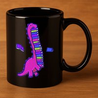 Bookasuras 11oz C Handle Ceramic Mug