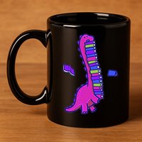 Bookasuras 11oz C Handle Ceramic Mug