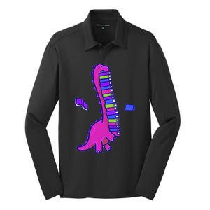 Bookasuras Silk Touch Performance Long Sleeve Polo