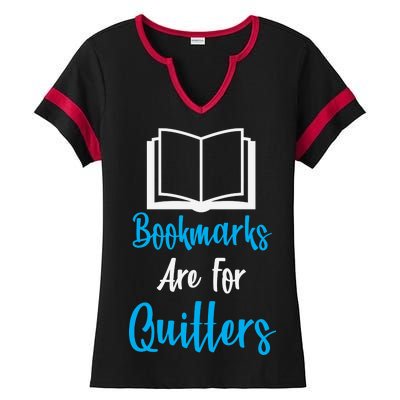 Bookmarks Are For Quitters Ladies Halftime Notch Neck Tee