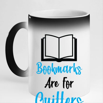 Bookmarks Are For Quitters 11oz Black Color Changing Mug