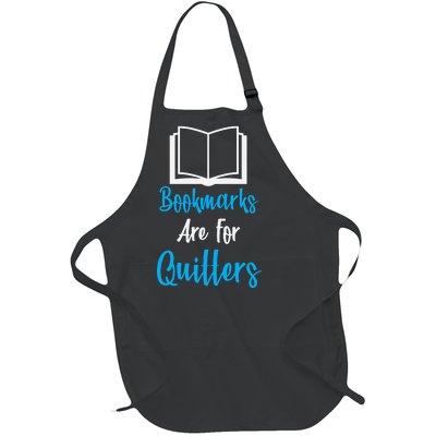 Bookmarks Are For Quitters Full-Length Apron With Pockets