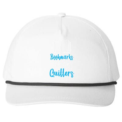 Bookmarks Are For Quitters Snapback Five-Panel Rope Hat