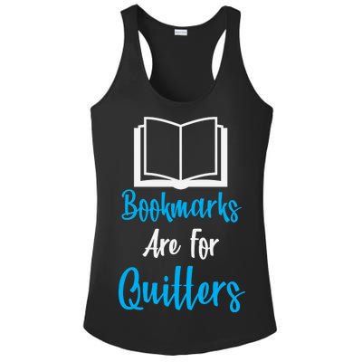 Bookmarks Are For Quitters Ladies PosiCharge Competitor Racerback Tank