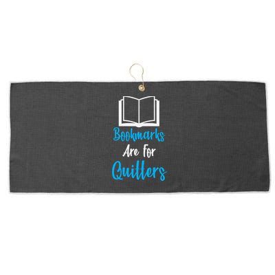 Bookmarks Are For Quitters Large Microfiber Waffle Golf Towel