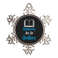 Bookmarks Are For Quitters Metallic Star Ornament