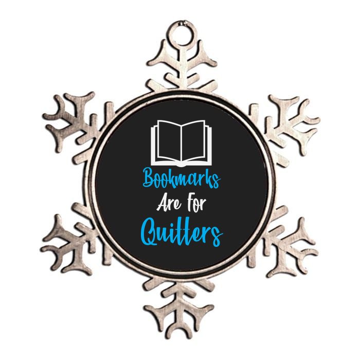 Bookmarks Are For Quitters Metallic Star Ornament