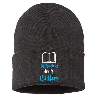 Bookmarks Are For Quitters Sustainable Knit Beanie