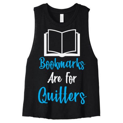 Bookmarks Are For Quitters Women's Racerback Cropped Tank