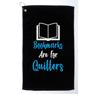 Bookmarks Are For Quitters Platinum Collection Golf Towel