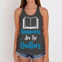 Bookmarks Are For Quitters Women's Knotted Racerback Tank