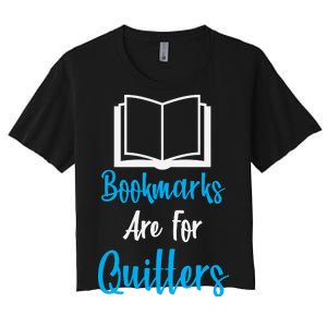 Bookmarks Are For Quitters Women's Crop Top Tee