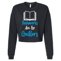 Bookmarks Are For Quitters Cropped Pullover Crew