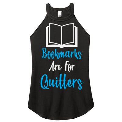 Bookmarks Are For Quitters Women's Perfect Tri Rocker Tank