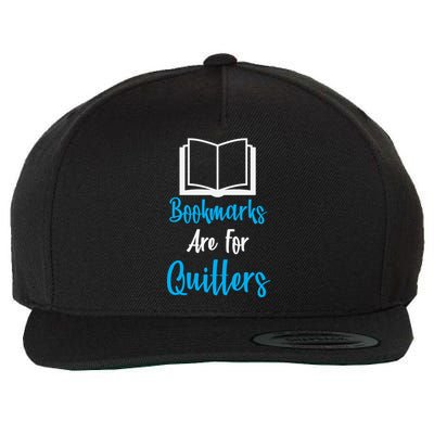 Bookmarks Are For Quitters Wool Snapback Cap