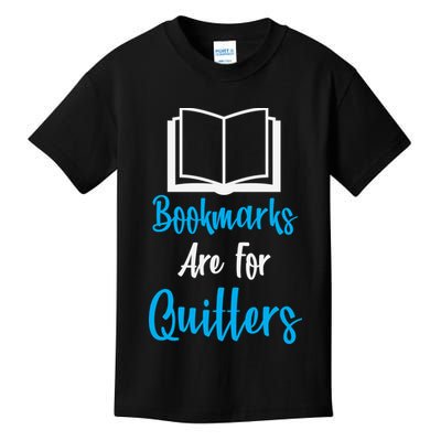 Bookmarks Are For Quitters Kids T-Shirt