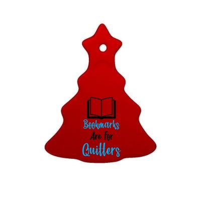 Bookmarks Are For Quitters Ceramic Tree Ornament