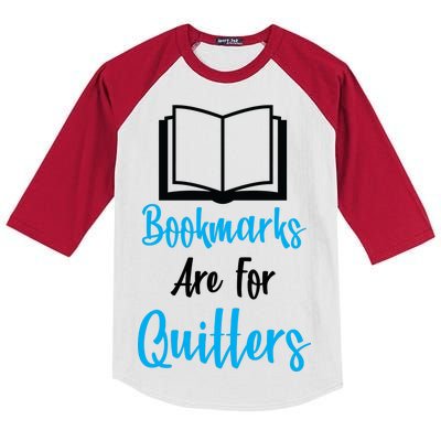 Bookmarks Are For Quitters Kids Colorblock Raglan Jersey