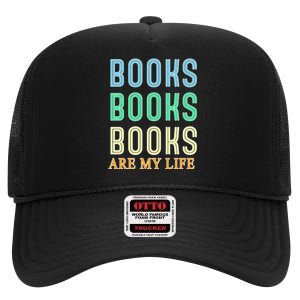 Books Are My Life Book Quotes Essential High Crown Mesh Back Trucker Hat