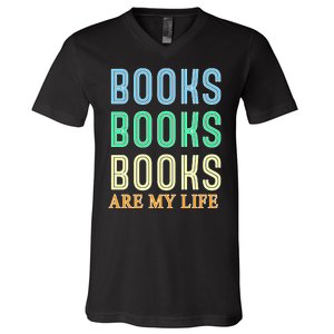 Books Are My Life Book Quotes Essential V-Neck T-Shirt