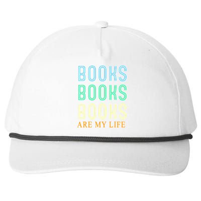 Books Are My Life Book Quotes Essential Snapback Five-Panel Rope Hat