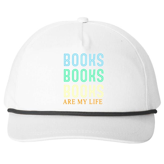 Books Are My Life Book Quotes Essential Snapback Five-Panel Rope Hat