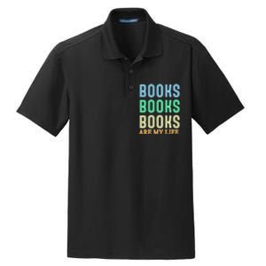 Books Are My Life Book Quotes Essential Dry Zone Grid Polo