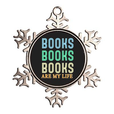 Books Are My Life Book Quotes Essential Metallic Star Ornament