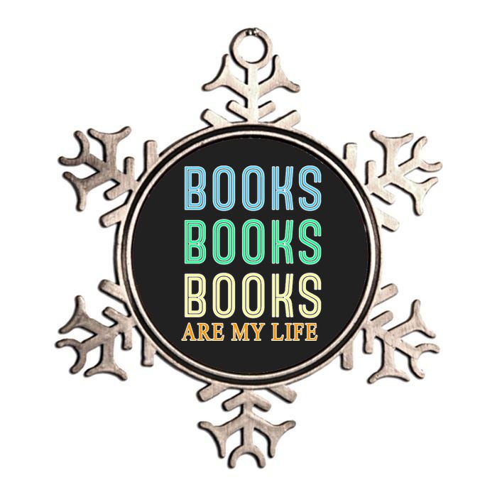 Books Are My Life Book Quotes Essential Metallic Star Ornament