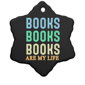 Books Are My Life Book Quotes Essential Ceramic Star Ornament