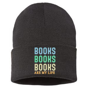 Books Are My Life Book Quotes Essential Sustainable Knit Beanie