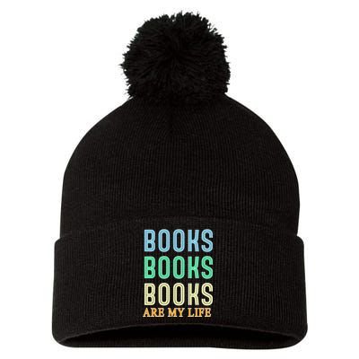 Books Are My Life Book Quotes Essential Pom Pom 12in Knit Beanie