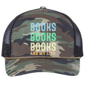 Books Are My Life Book Quotes Essential Retro Rope Trucker Hat Cap