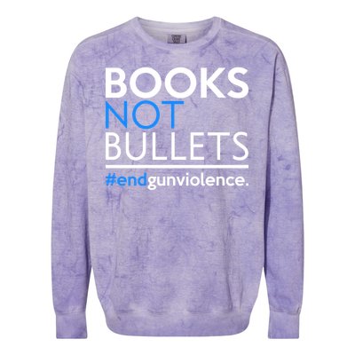 Books Not Bullets Colorblast Crewneck Sweatshirt