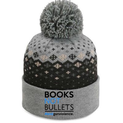 Books Not Bullets The Baniff Cuffed Pom Beanie