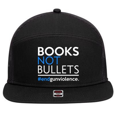 Books Not Bullets 7 Panel Mesh Trucker Snapback Hat