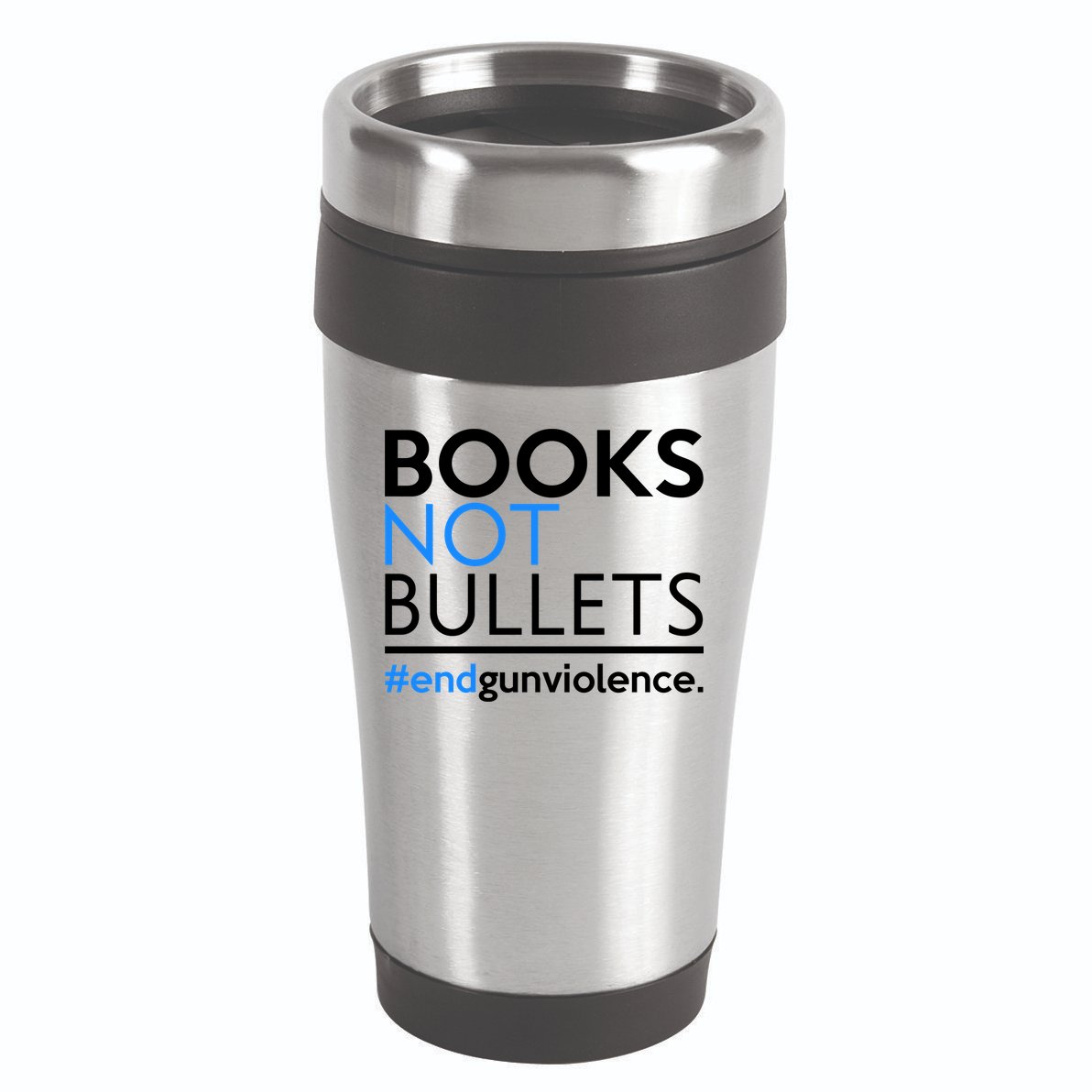 Books Not Bullets 16oz Travel Tumbler