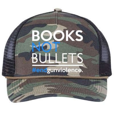 Books Not Bullets Retro Rope Trucker Hat Cap