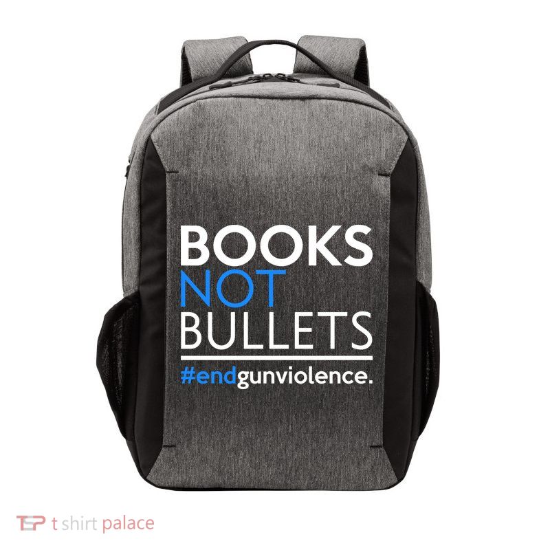 Books Not Bullets Vector Backpack