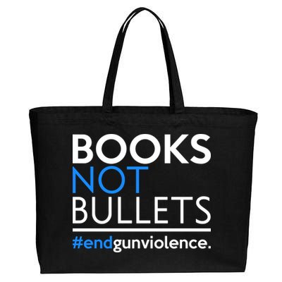 Books Not Bullets Cotton Canvas Jumbo Tote