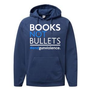 Books Not Bullets Performance Fleece Hoodie