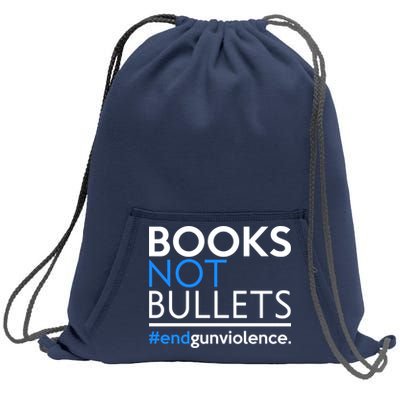 Books Not Bullets Sweatshirt Cinch Pack Bag